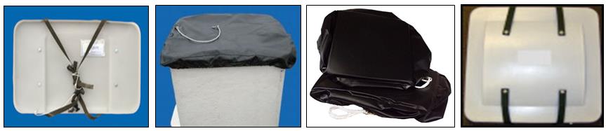 Fiberglass Cover, Vinyl Cover, Vinyl Cover with Foam, Plastic Cover 